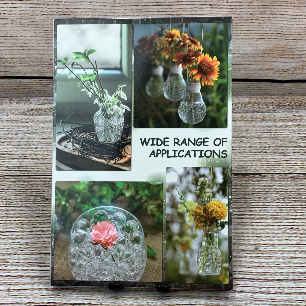 ZTML MS Water Gel Beads Clear 9 12mm Diameter Floral Arrangements Decorations